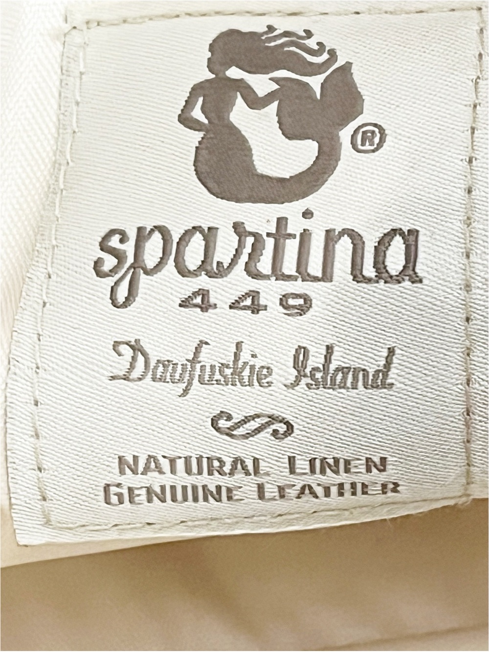 SPARTINA 449 Plaid Natural Linen Genuine Leather Interior Exterior Bag W/ Wallet - Picture 10 of 13